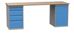 Tavolo da officina con base contenitore SD42135 2100 mm
