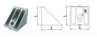 Angolo 45°, 30 x 33 mm