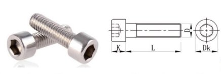 Vite con testa cilindrica KDC-6x10 - 1