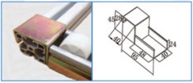Supporto per rulliera KJ-2040C-40 - 1