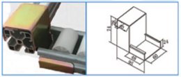 Supporto per rulliera KJ-2060DW-40