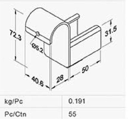 Supporto per rulliera RM-3510BR - 2