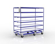 Carrello a ripiani realizzato con telaio in acciaio con sovrastruttura 20091601 - 3