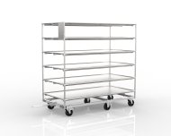 Carrello a ripiani realizzato con telaio in acciaio con sovrastruttura 20091601 - 4