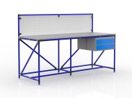 Tavolo da officina con pannello forato largo 2000 mm, 24040838 - 3