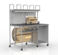 Tavolo da imballaggio universale 23020154, 2x taglierina - 1