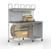 Tavolo da imballaggio universale 23020154, 2x taglierina