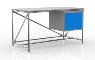 Tavolo da officina con contenitore larghezza 1500 mm, 240405311 - 4