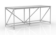 Tavolo da officina in sistema tubolare, larghezza 2000 mm, 240405312 - 1