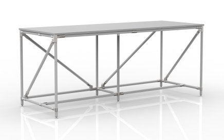 Tavolo da officina in sistema tubolare, larghezza 2000 mm, 240405312 - 1