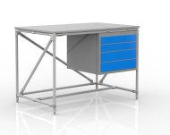 Tavolo da officina con contenitore con quattro cassetti 24040533 (3 modelli) - 1