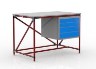Tavolo da officina con contenitore con quattro cassetti 24040533 (3 modelli) - 2