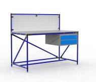 Tavolo da officina con pannello forato larghezza 1500 mm, 24040832 - 3