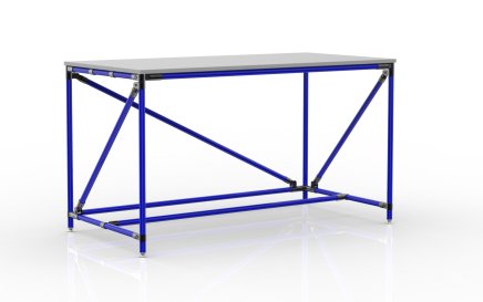 Tavolo da officina in sistema tubolare, larghezza 1500 mm, 24040536 - 3