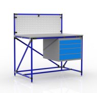 Tavolo da officina da sistema di tubi con pannello forato 240408316 (3 modelli) - 3