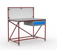 Tavolo da officina Pipe System con pannello forato 240408313 (3 modelli) - 2