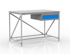 Tavolo da officina contenitore con un cassetto 24040530 (3 modelli)