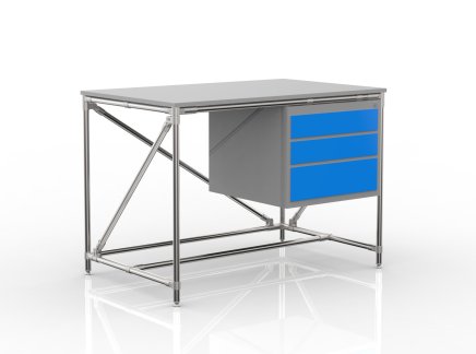 Tavolo da officina con contenitore con tre cassetti 24040532 (3 modelli) - 4