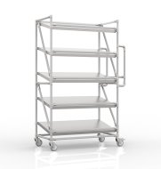 Carrello a ripiani per gabbie con ripiani inclinati 1000 x 500 mm, SP10050 - 1