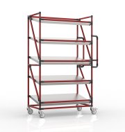 Carrello a ripiani per gabbie con ripiani inclinati 1000 x 500 mm, SP10050 - 2