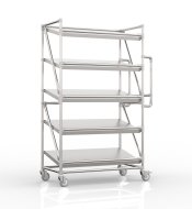 Carrello a ripiani per gabbie con ripiani inclinati 1000 x 500 mm, SP10050 - 4