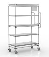Carrello portacasse con cinque ripiani dritti, SPS10040 (2 modelli) - 1