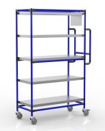 Carrello portacasse con cinque ripiani dritti, SPS10040 (2 modelli) - 3