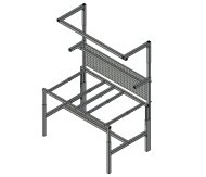 Base per tavolo antistatico regolabile in altezza SPEX129