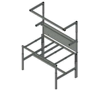 Base per tavolo antistatico regolabile in altezza SPEX159 - 1