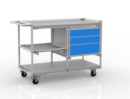 Carrello da officina su misura con sistema tubolare con contenitore 22082105 - 1