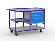 Carrello da officina su misura con sistema tubolare con contenitore 22082105 - 3