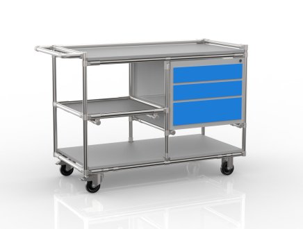 Carrello da officina su misura con sistema tubolare con contenitore 22082105 - 4