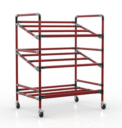 Carrello a ripiani per casse, larghezza 972 mm, 24040230 - 2