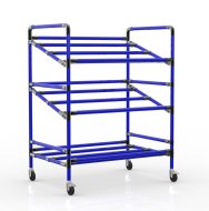 Carrello a ripiani per casse, larghezza 972 mm, 24040230 - 3