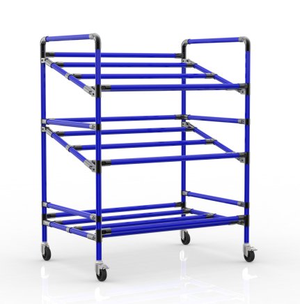 Carrello a ripiani per casse, larghezza 972 mm, 24040230 - 3