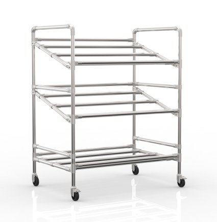 Carrello a ripiani per casse, larghezza 972 mm, 24040230 - 4