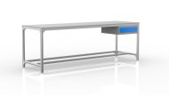Tavolo da officina in profilati di alluminio (varie varianti)