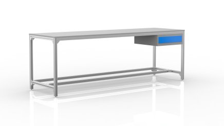 Tavolo da officina in profilati di alluminio (varie varianti) - 1