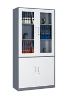 Armadio con ante in vetro e cieche HDW-S-B04