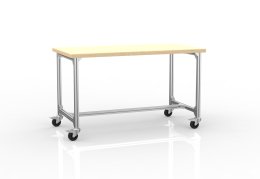 Piano di lavoro mobile realizzato con profili di alluminio, larghezza 1500 mm