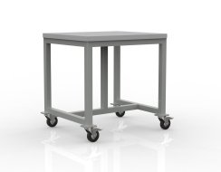 Tavolo da officina saldato su ruote 24030650