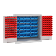 Armadio da officina MSW110/5-10s con cassette in plastica