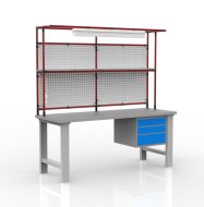 Tavolo da officina regolabile in altezza con prolunga 24081903 - 2