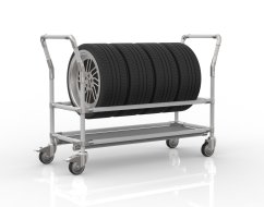 Carrello per pneumatici con ripiano 24082635