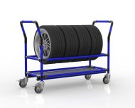 Carrello per pneumatici con ripiano 24082635 - 3