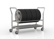 Carrello per pneumatici con ripiano 24082635 - 4