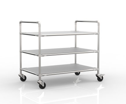 Carrello antistatico a tre ripiani, 24040234 - 1