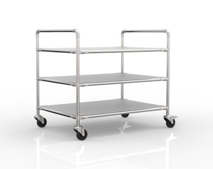 Carrello antistatico a tre ripiani, 24040235 - 1