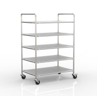 Carrello a ripiani antistatico con cinque ripiani, 24040237 (4 modelli)
