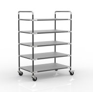 Carrello a ripiani antistatico con cinque ripiani, 24040237 (4 modelli) - 2